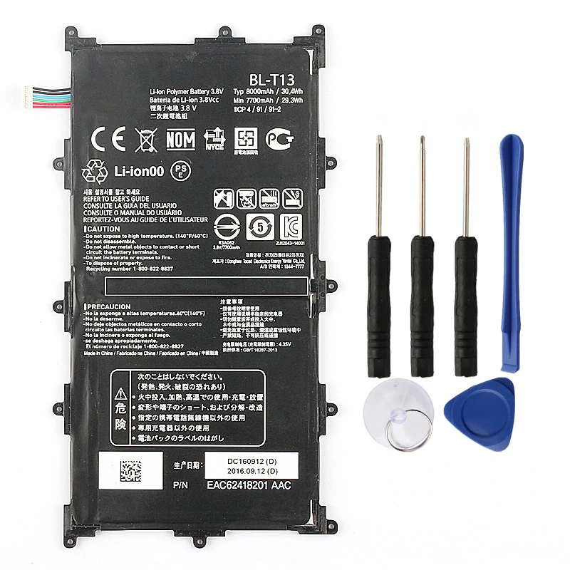 Original BL-T13 Tablet Battery for LG G Pad VK700 Verizon Tablet 3.8V 8000mAh