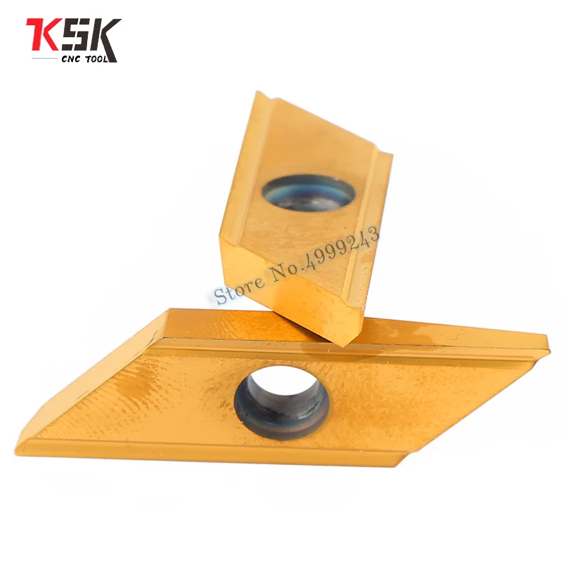 2 Buah XCET310404ER untuk Pemotong Talang ECC31005R untuk Pengerjaan Baja