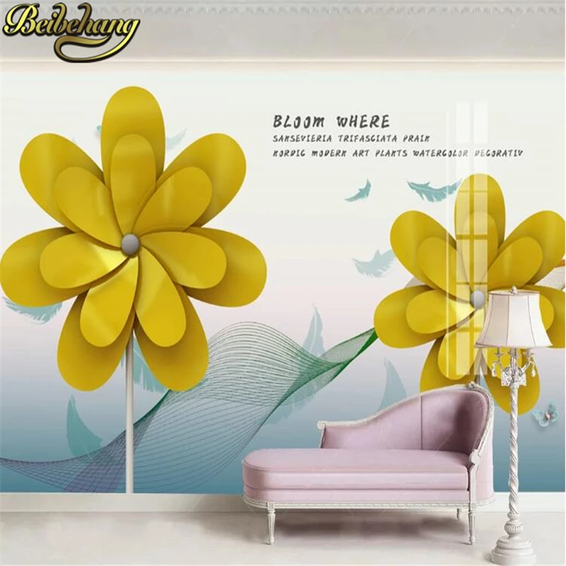 

beibehang custom photo wallpaper papel de parede 3D modern wall paper Nordic minimalistic small fresh wallpaper for kids room