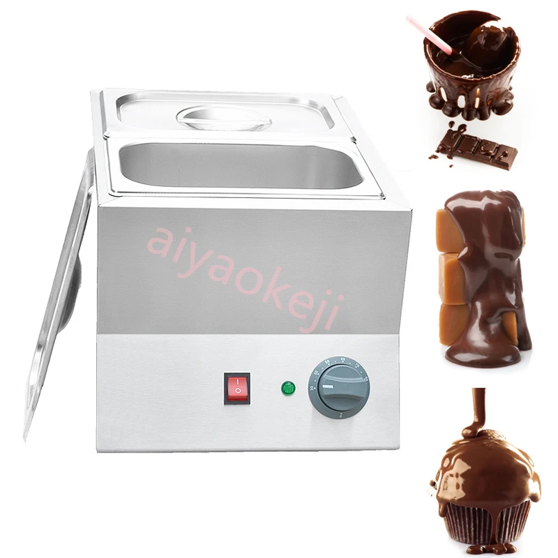 Double Tank Chocolate Melting Furnace Electric Chocolate Melting Machine  Commercial  Cheese Warmer Melter