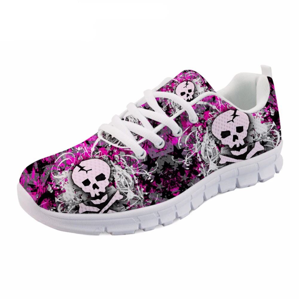 

Summer Woman Flats Casual Shoes for Women 2021 High Quality Cute Skull Women's Sneakers Mesh Shoes For Student Sapatos Femininos