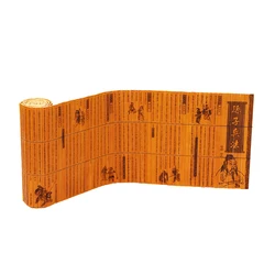 Bamboo Book Chinese ancient culture Literature Military Art of war of Sun Tzu in Chinese ( quan juan ) 23 cm x 140 cm