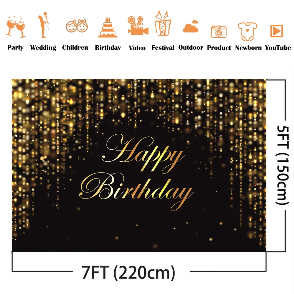 الذهب بريق عيد ميلاد صور خلفية سوداء عيد ميلاد سعيد الكبار موضوع الطرف لوازم الديكور حفلة موسيقية تخصيص الحلوى الجدول