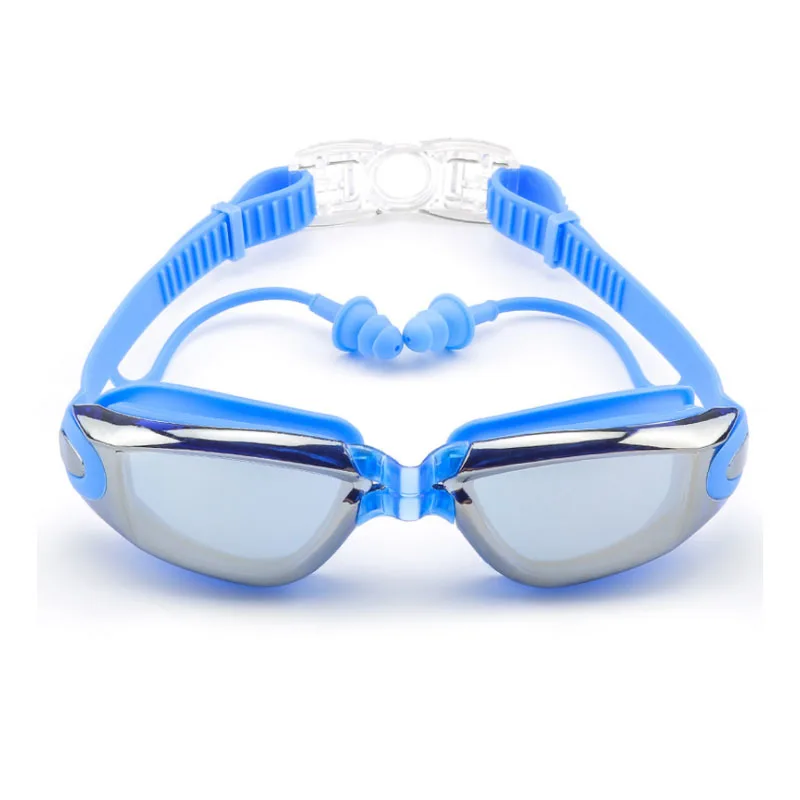 Swimming Glasses Men and Women Ear Plug Waterproof anti fog Mask Professional  Adult Swimming Pool Goggles Mirror Swim Eyewear