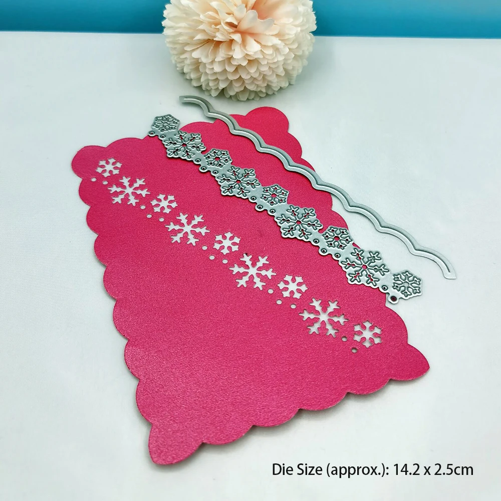 

Snowflake Metal Cutting Dies Scrapbooking Embossing Folders for DIY Album Card Making Craft Stencil Greeting Photo Paper