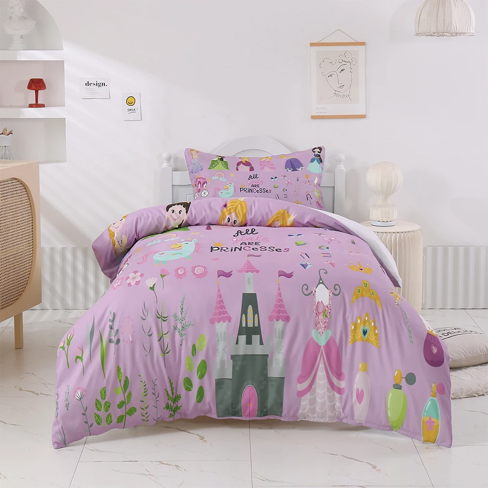 

Cartoon kids Duvet Cover Sets Bedding Set Comforter Quilt Covers 2/3PCS with Pillowcase Home Bed Set Queen Size