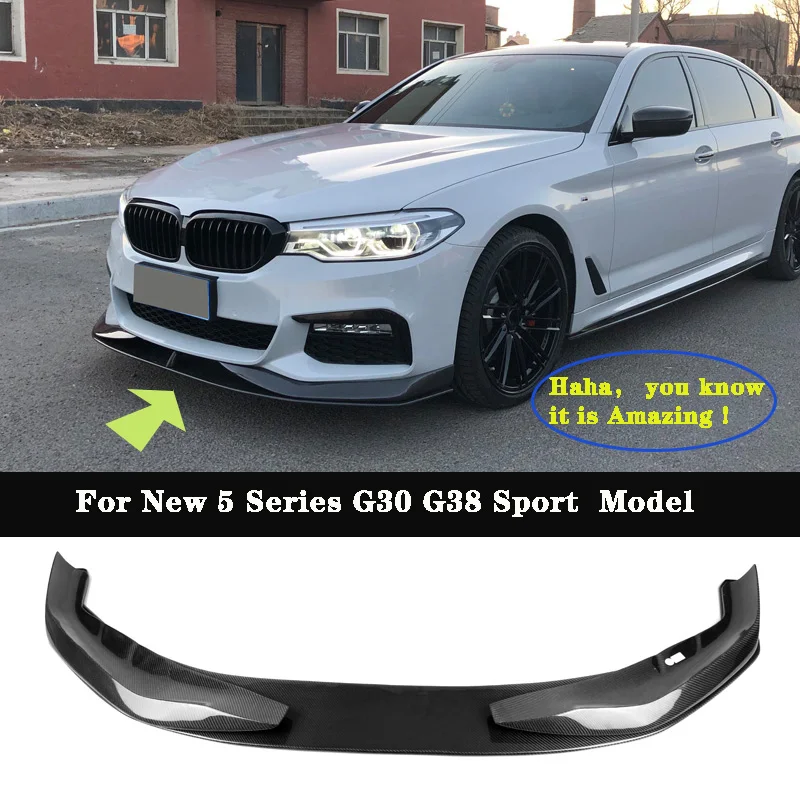 A-C Style Mtech Bumper Carbon fiber front Lip fit For BMW 5 Series G30 G31 G38