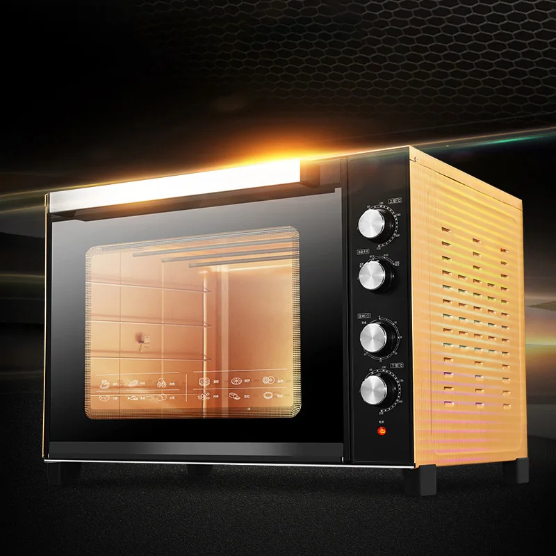 Houshold forno per la pizza torta forno elettrico forno elettrico per uso professionale 100L torta di pane grande pizza aria calda stufa
