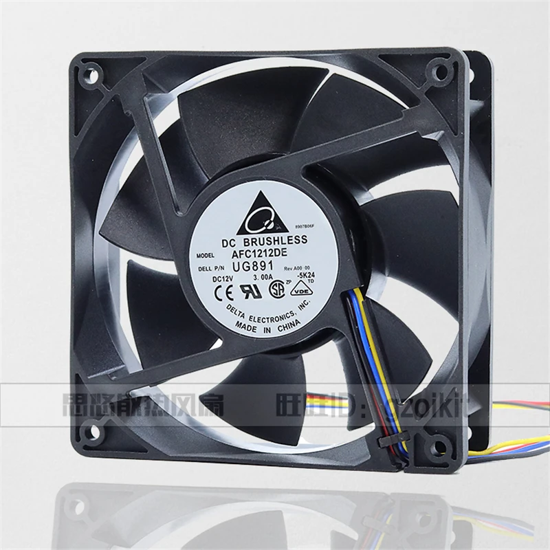 Original AFC1212DE 12CM 12V 3A 12038 ultra-large air volume 4wire PWM intelligent temperature control Ant S9 violent cooling fan