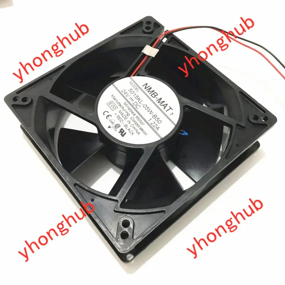 

NMB-MAT 5015KL-05W-B50 E00 Server Cooling Fan DC 24V 1.22A 127x127x38mm 2-Wire