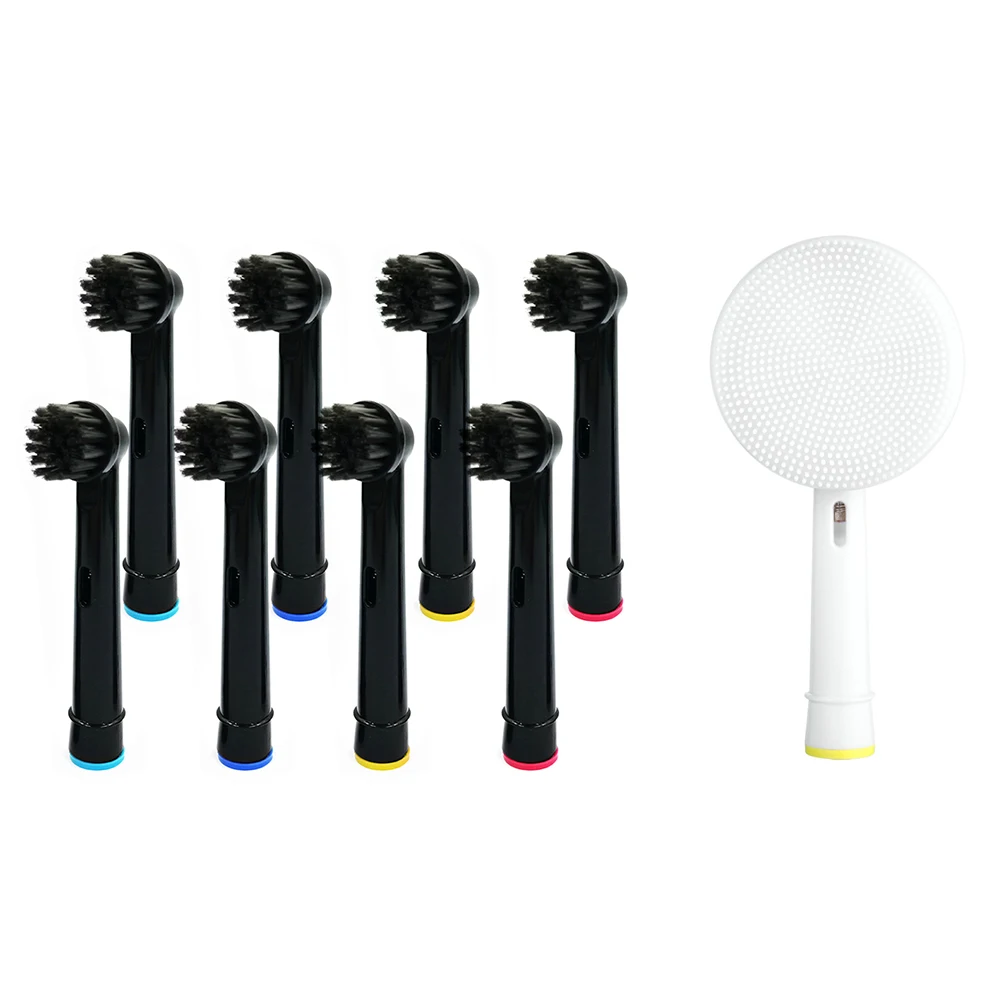 페이셜 클렌징 브러시 헤드 및 8 개 대나무 숯 브러시 헤드, 구강-B 전동 칫솔 어드밴스 파워/프로 건강/승리