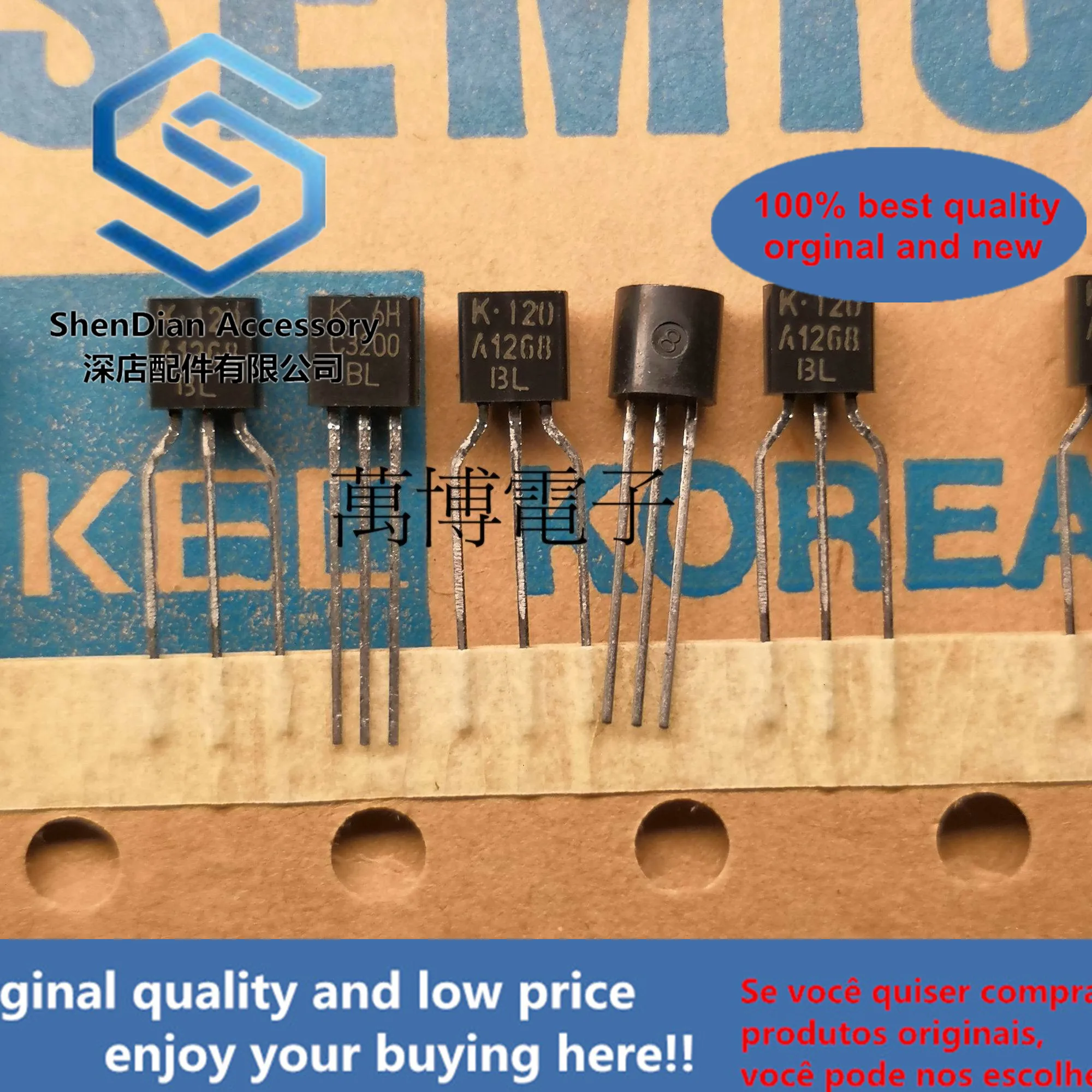 5Pairs Alleen Orginal Nieuwe Rij Riem + Tas, KTA1268 KTC3200 Bl Bestand Directe Generatie 2SA970 2SC2240