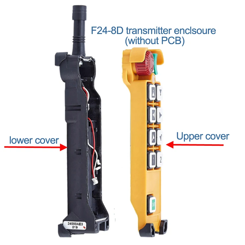 Telecontrol Telecrane compatible F24-8D F24-8S 8 channel remote control transmitter enclosure box cover