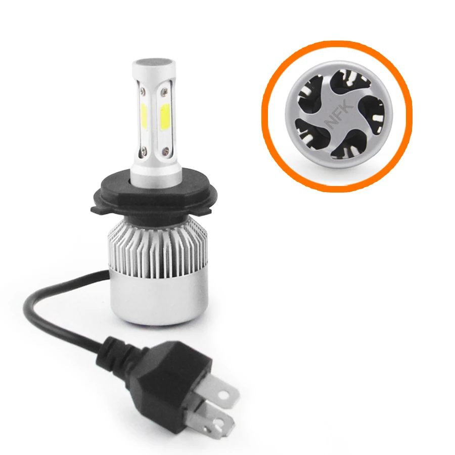 H7 LED Car Headlight 12V 30W 45W 1900LM  6000K HB3 9005 HB4 9006 H1 H4  H11 Led Canbus Car Bulb with Cooling Fan Use COB Chip