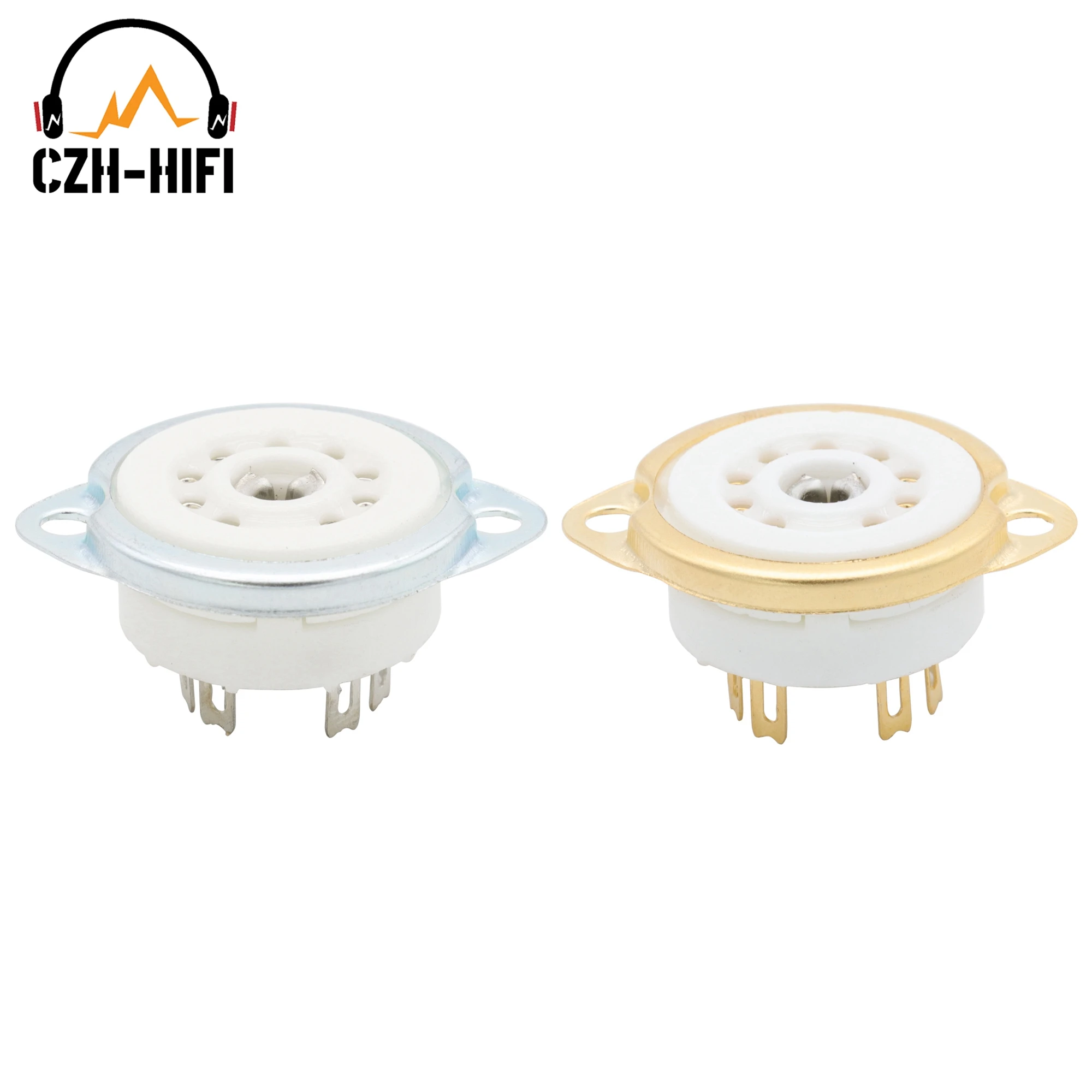 9pin B9A Rohr Buchse Keramik Ventil Basis für 12AX7 EL84 5670 ECC82 ECC83 12AX7 12AU7 6DJ8 Vintage Audio Verstärker DIY hiFi – Detail 2