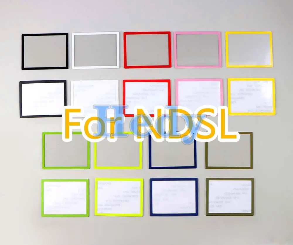 100PCS Top Upper LCD Screen Cover Bottom Lower Frame Plastic Cover Screen For DS Lite For NDSL Game Console Plastic lens