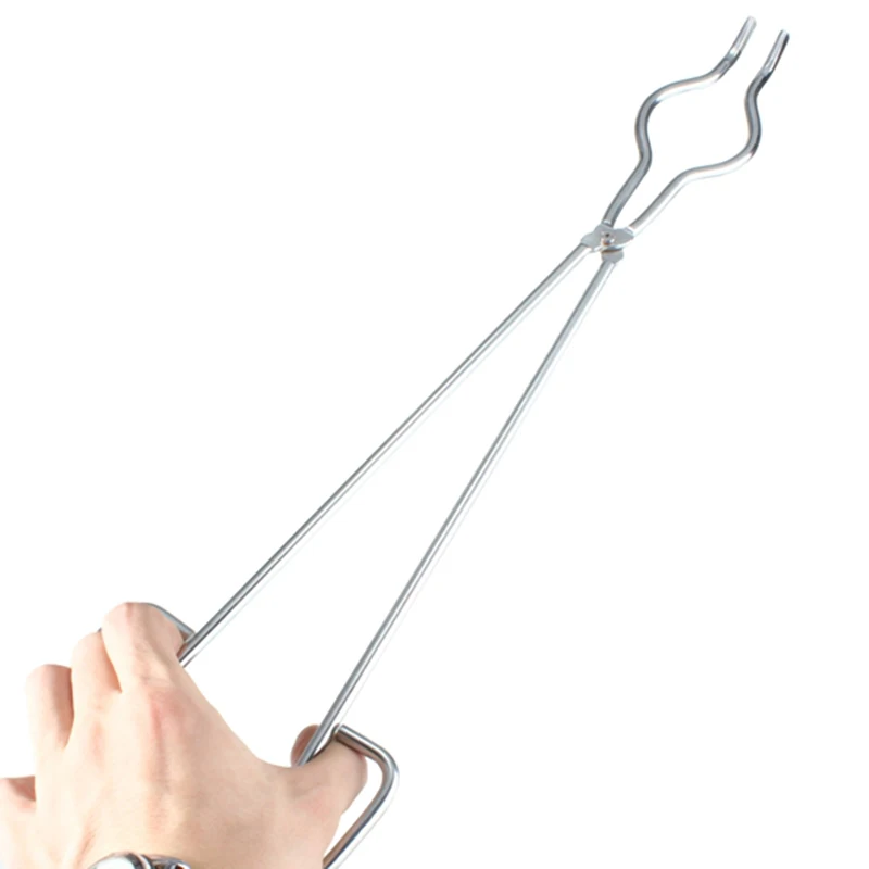 45cm Stainless Steel Crucible Tong Clamp Graphite Melting Furnace Pliers Holder