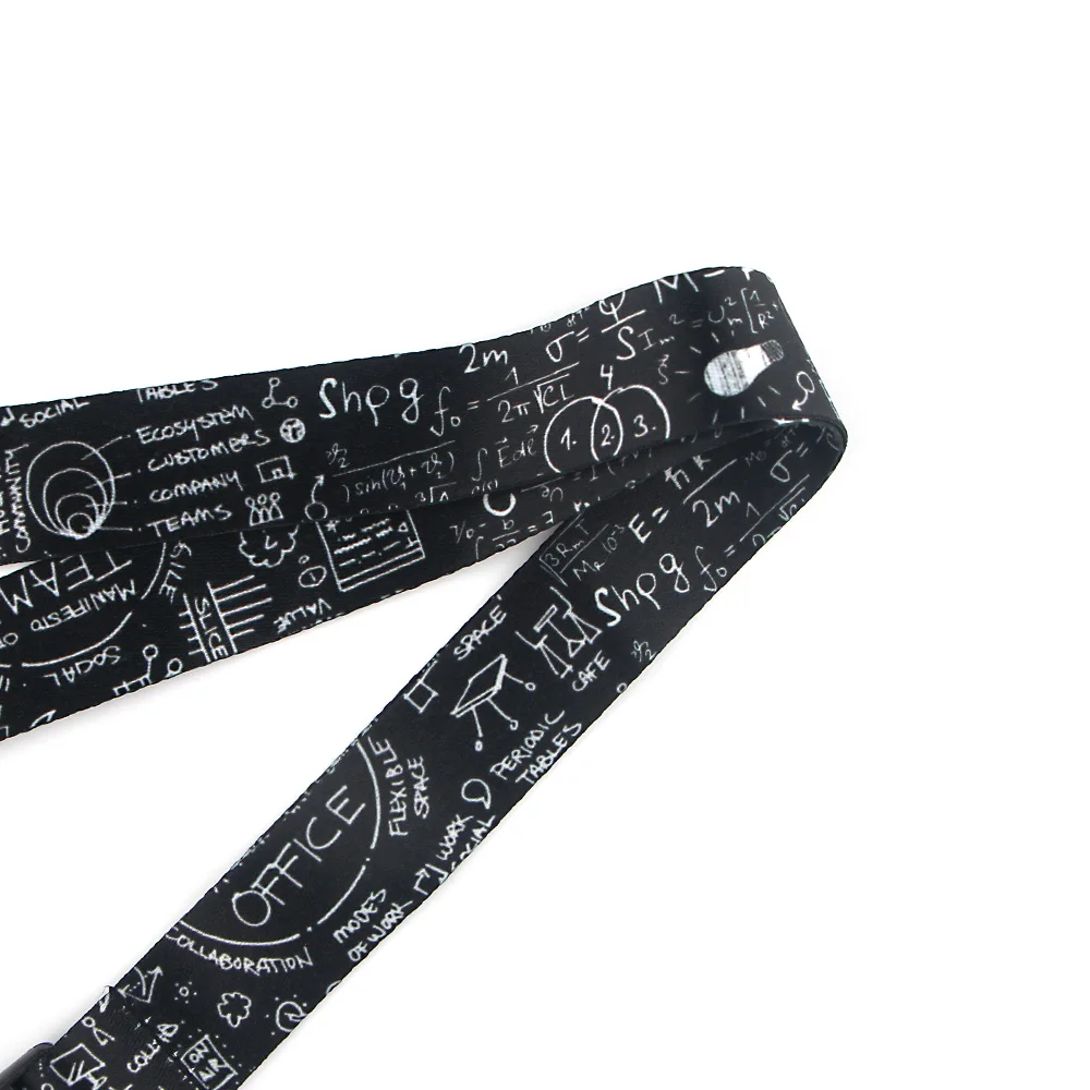 Ransitute R853 Mathematical Equations Key Chain Lanyard Gifts For Child Students Friends Phone USB Badge Holder Necklace