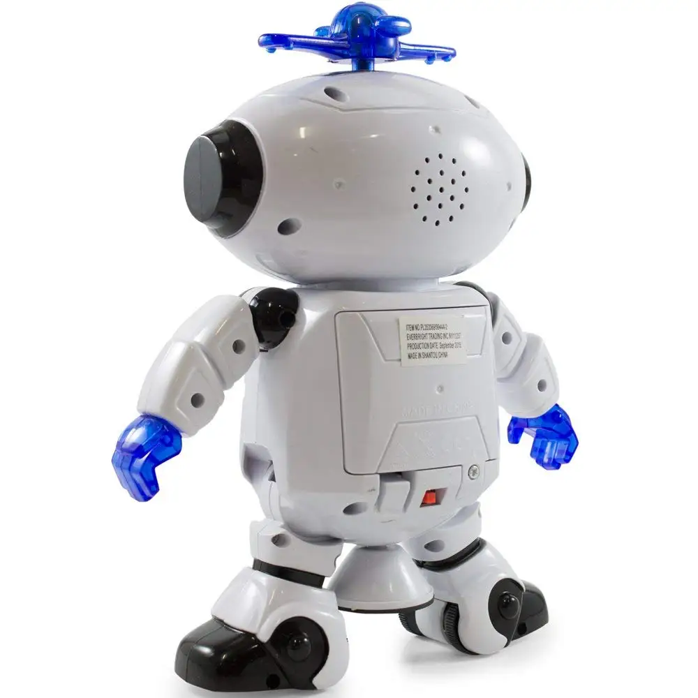 Robot astronauta de baile inteligente para niños, Juguetes Divertidos para caminar electrónicos con luz LED, regalo de cumpleaños, novedad de 360