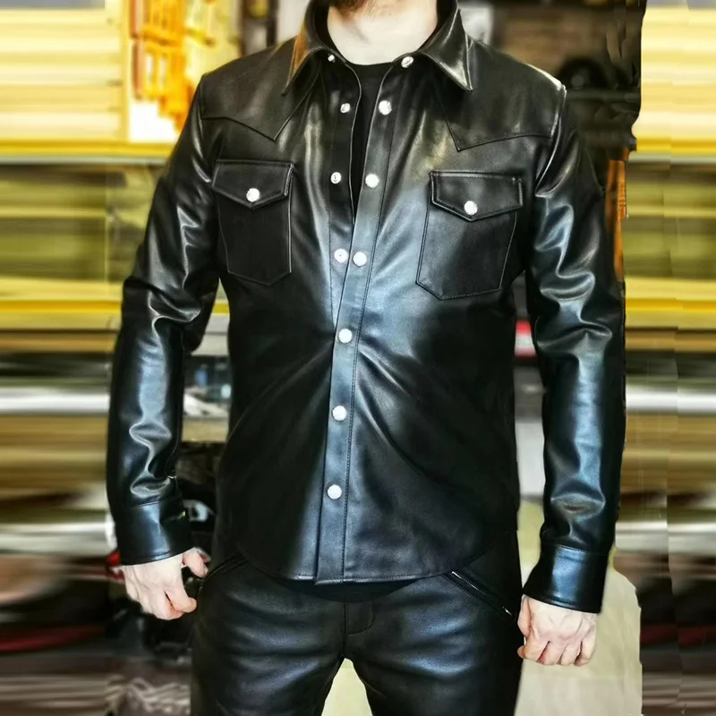 

S999 Rock Can Roll Super Offer ! Read Description! Asian Size Genuine Cow Skin Leather Coat Mens Cowhide Casual Jacket