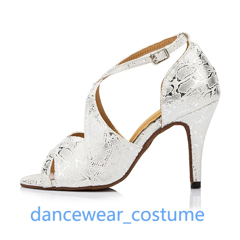 Nuove donne ragazze festa sala da ballo latino tango scarpe da ballo rumba jazz competizione pratica danza sandali con tacco scarpe con suola in morbida pelle scamosciata