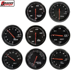 60mm Auto Car Tachometer Boost Oil Temp Water Temperature Pressure Gauge Volaget Aif Fuel Exhaust Gas Rpm Racing Modifica Meter