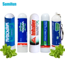 Sumifun 5ชนิดประเทศไทย Nasal Inhaler Mint Cream 100% Original จมูกน้ำมันหอมระเหย Rhinitis จมูกเย็น Cool Herbal Ointment