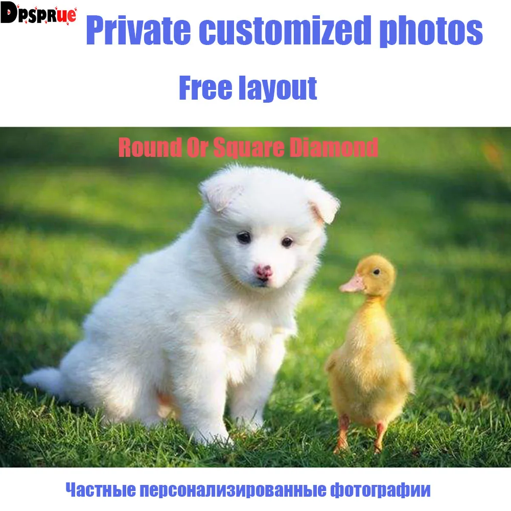 Dpsprue Photo Custom Diamond Painting Cross Stitch Full Square Picture of Rhinestone DIY Diamond Mosaic Diamond Embroidery Sale