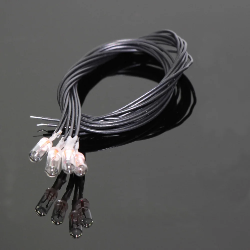 配線済みミニ電球,4mm, 12v, 14v, 16v, 70ma,はんだ付け済み,小麦,ウォームホワイト,gpsw0567w,50個