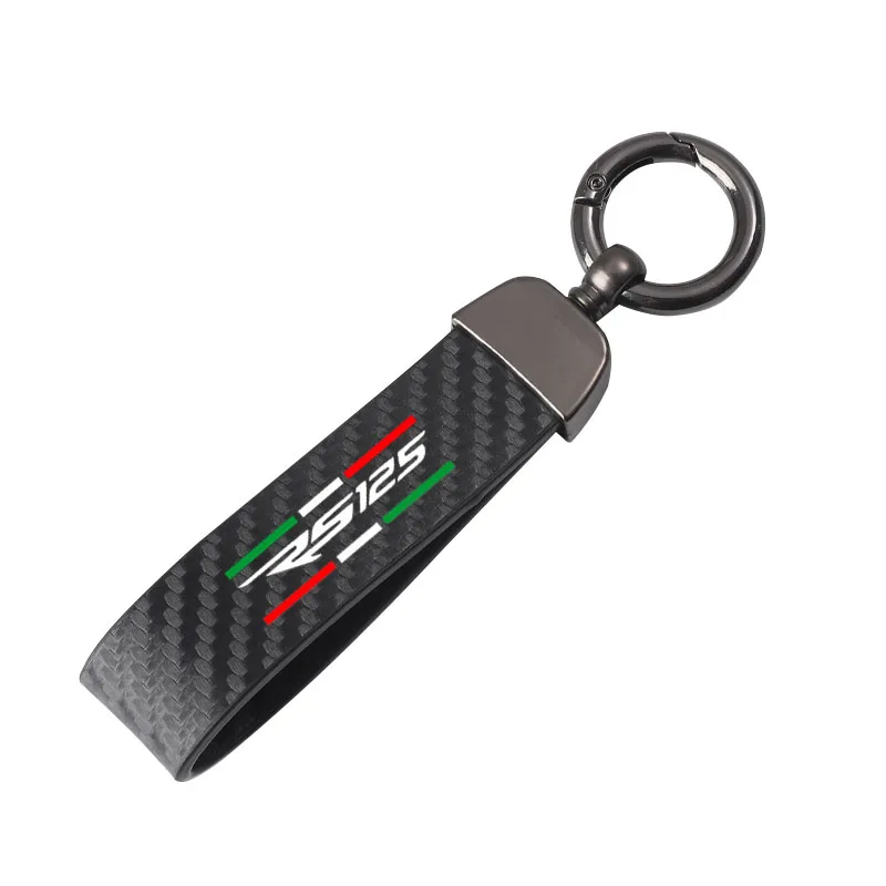 For Aprilia RS125 RS 125 ApriliaRS125 motorcycle lanyard key carbon fiber key ring