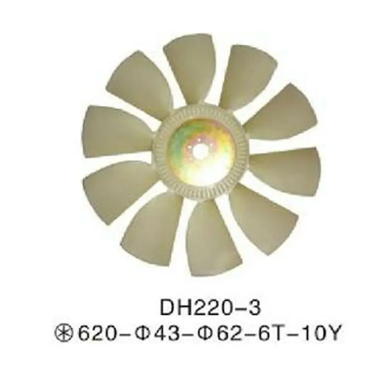 Fit for Doosan Daewoo Excavator DH220-3 Fan Blade