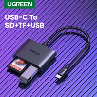 UGREEN-lector de tarjetas USB tipo C para iPad, Accesorios para ordenador portátil, adaptador de tarjeta de memoria SD