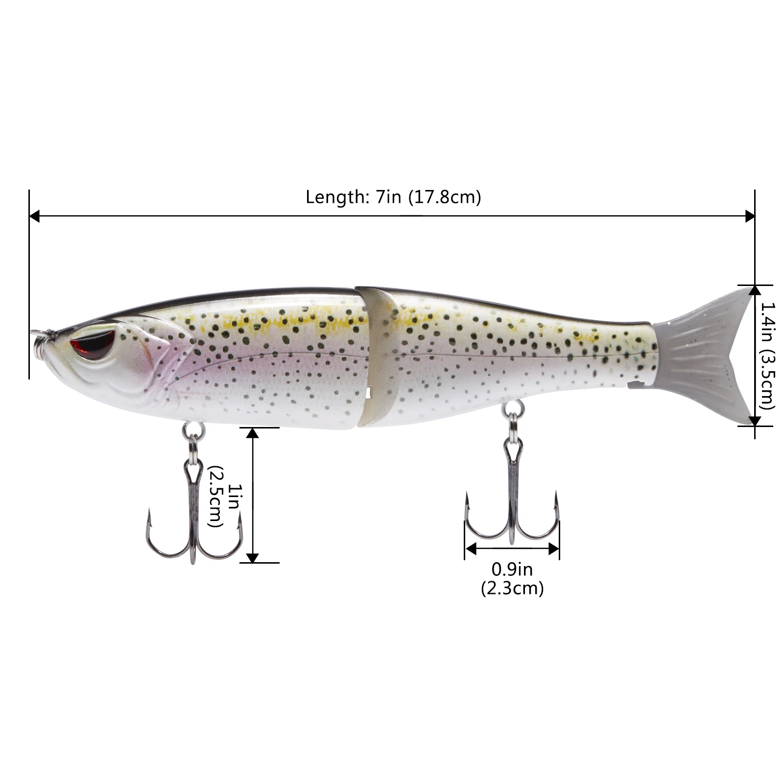 Bassdash Swimbaits Glide – Señuelo duro para lubina - imagen 4