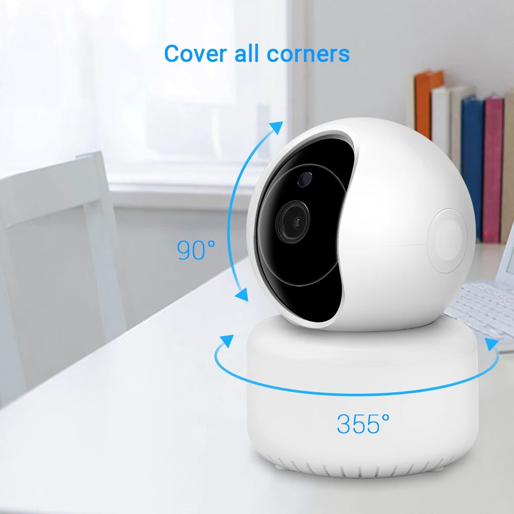 HAMROL 3MP Auto Tracking Wifi Camera AI Wireless Indoor IP Camera Baby Monitor Two Way Audio IR Night Vision ICSEE Cloud