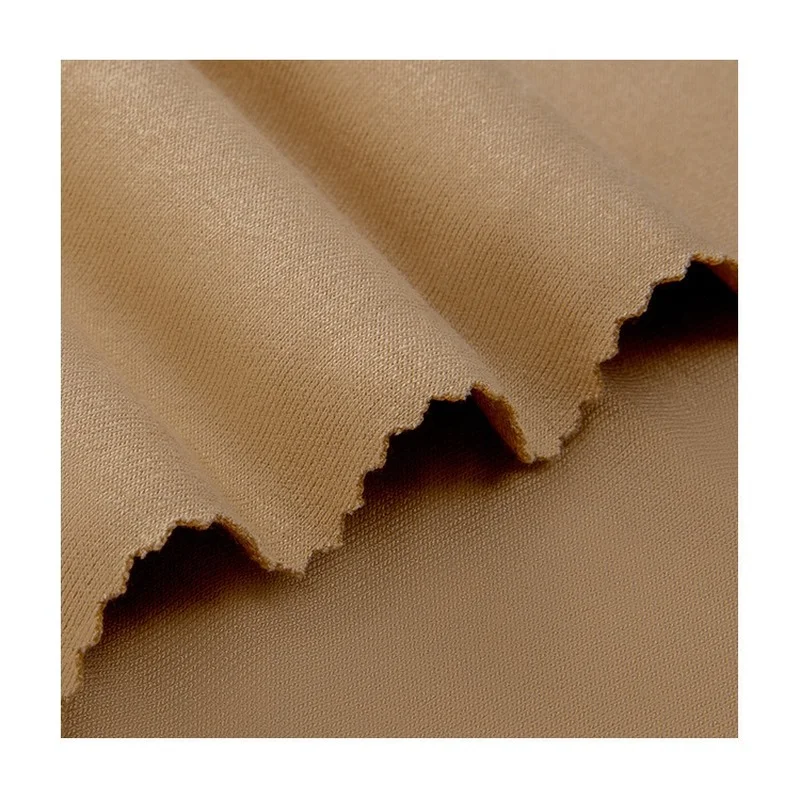 

Width 62" Solid Color Fashion Soft Comfortable Rib Elastic Knitted Fabric By The Yard For T-Shirt Material