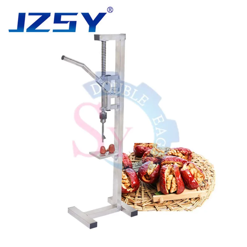 Household Stainless Steel Manual Red Date Core Seed Pitting Removing Machine/Hand Press Hawthorn Meat Pit Separating Pitter Tool