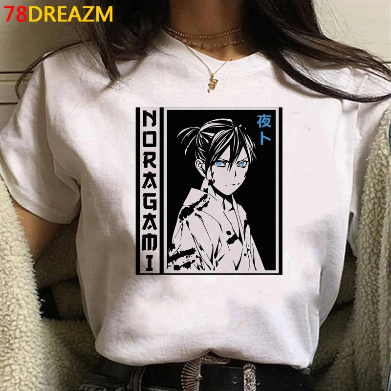 Noragami Yato t shirt women  print couple clothes vintage japanese tshirt graphic tees women