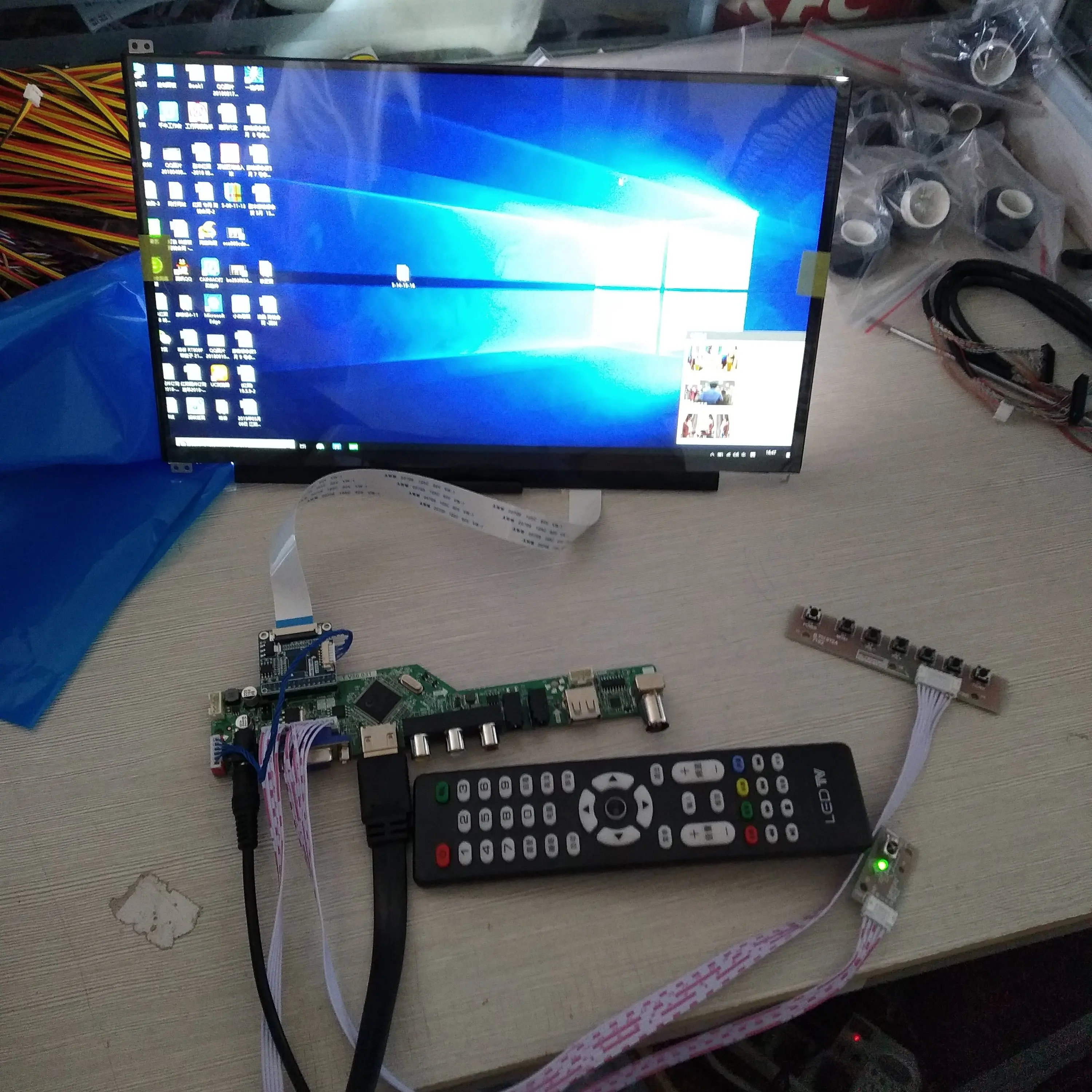 kit VGA  Audio 17.3 inch IPS N173HCE-E31 1920x1080 LCD LED Panel + TV56 driver board controller