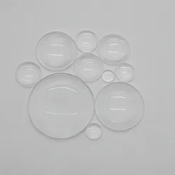 8mm 10mm 12mm 14mm 16mm 18mm 20mm 25mm 30mm 40mm round transparent Clear Glass Cabochon for DIY Pendant Jewelry Making