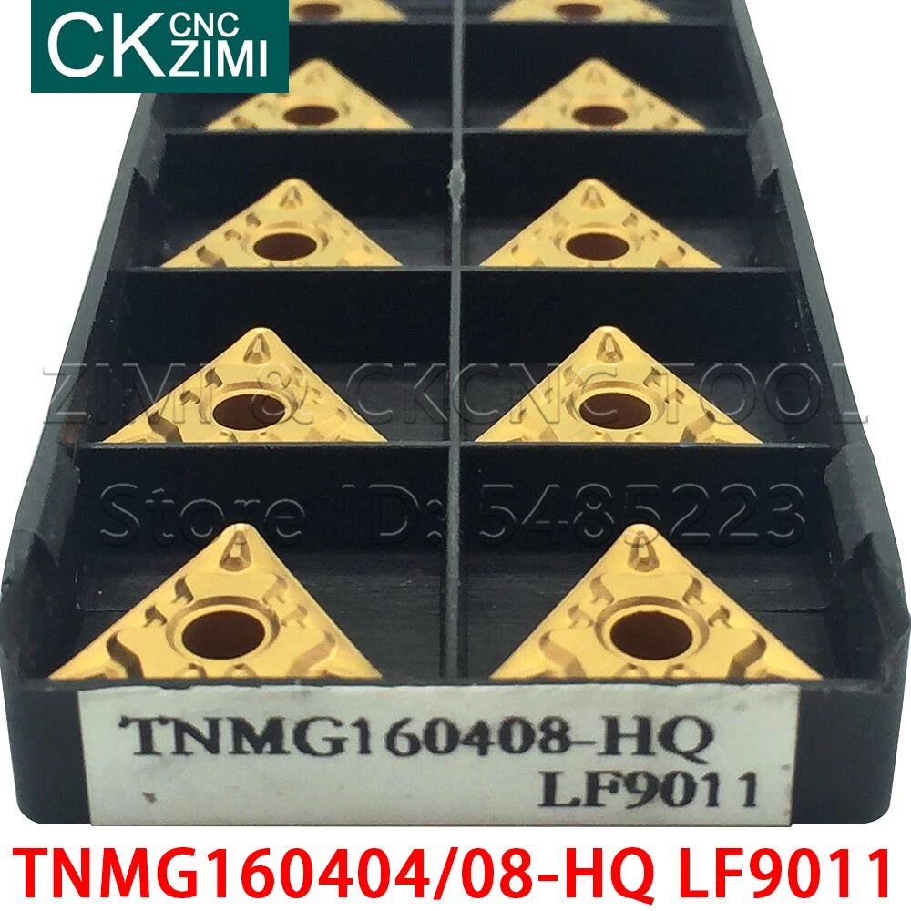 10 قطعة TNMG160404-HQ LF9011 TNMG160408-HQ LF9011 أدوات كربيد تحول إدراج CNC مخرطة الخشب تحول أدوات شفرة TNMG للصلب