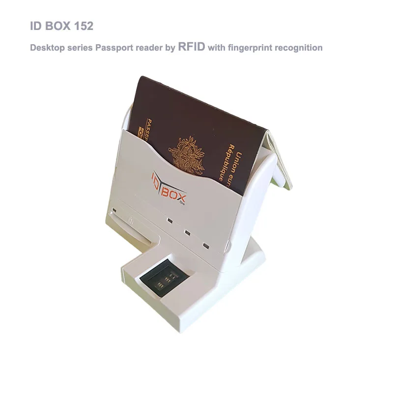 ID BOX 152 - Desktop series Passport reader by OCR MRZ & RFID & Fingerprint for Contactless ID card & chip passport