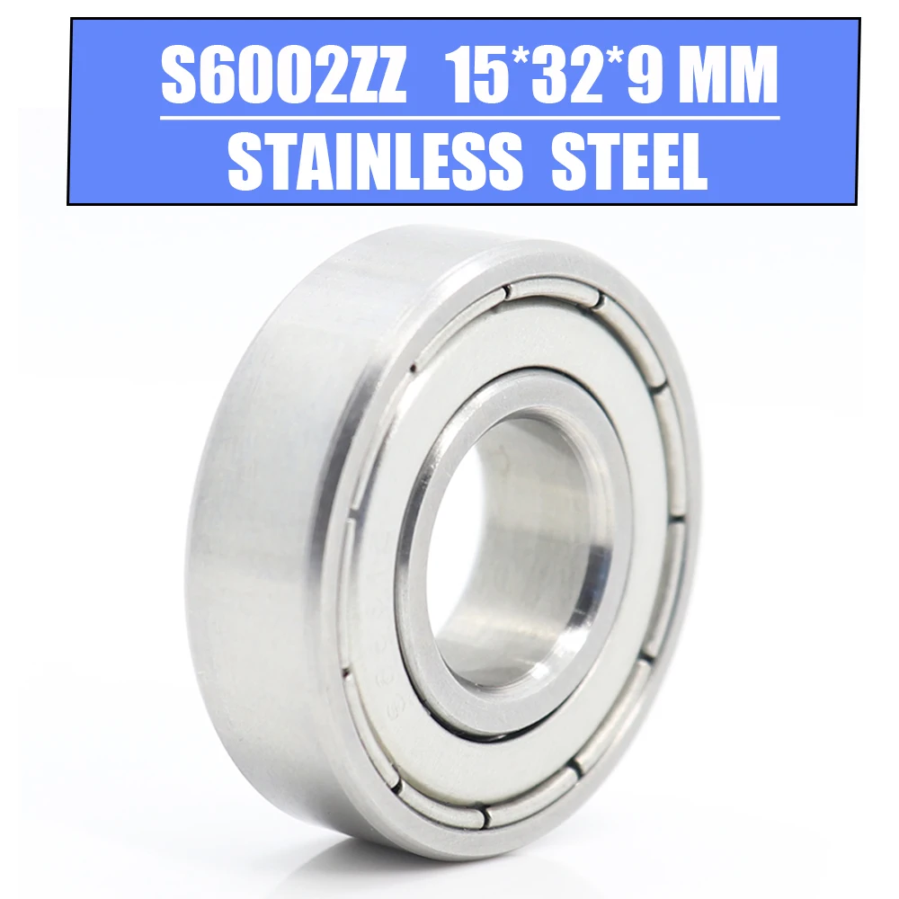 S6002ZZ Bearing 15*32*9 mm 10PCS High Quality S6002 Z ZZ S 6002 440C Stainless Steel S6002Z Ball Bearings For Motorcycles