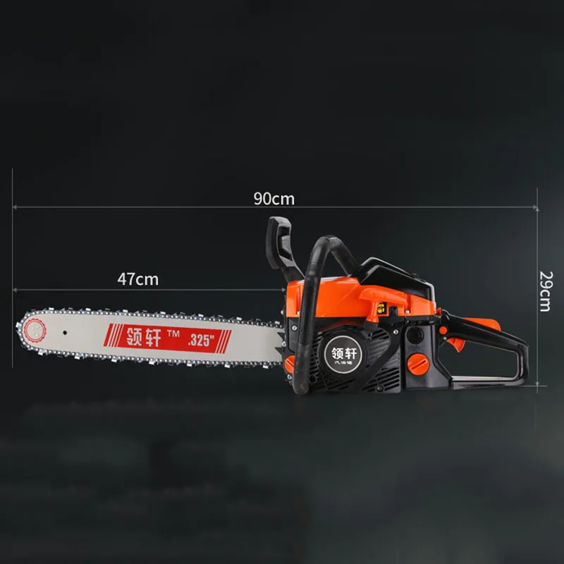 Household high-power chain saw logging saw gasoline chainsaw tree felling machine multifunctional gasoline chain saw