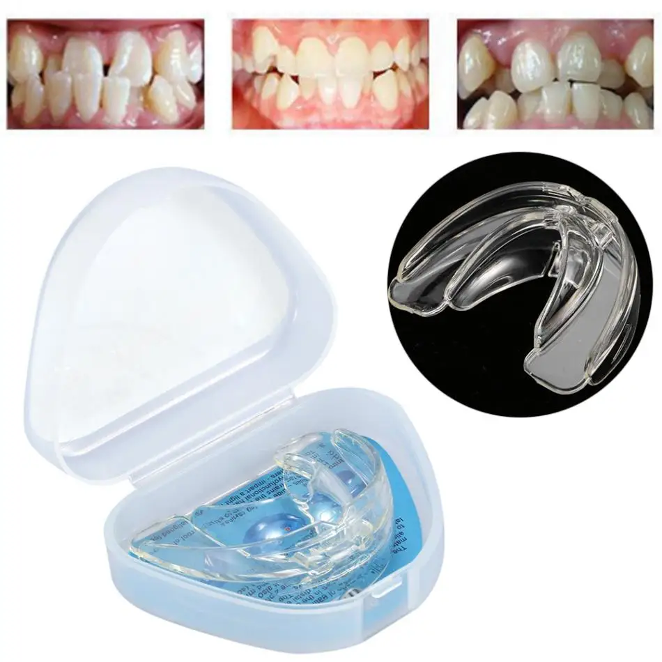 Invisible Orthodontic Braces Dental Mouthguard Straighten Teeth Tray Dental Orthotics Retainer Crowded Irregular Teeth Corrector