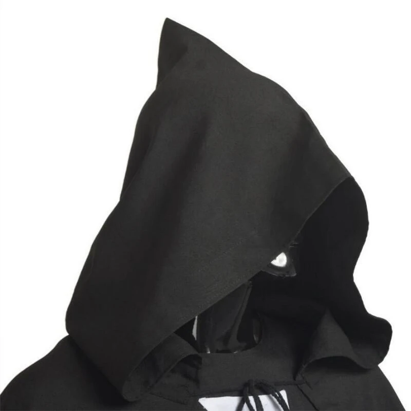 1 Stück Schwarz MITTELALTERLICHER KRIEGER Cosplay Kostüm TEMPLAR RITTER Umhang Robe