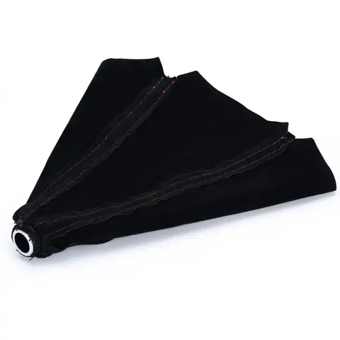 16mm universella växelspakskragar i mocka, kolfiber, manuell växelspaksknopp, växelspaksskydd, damask 10 best sales växelstövel - №6