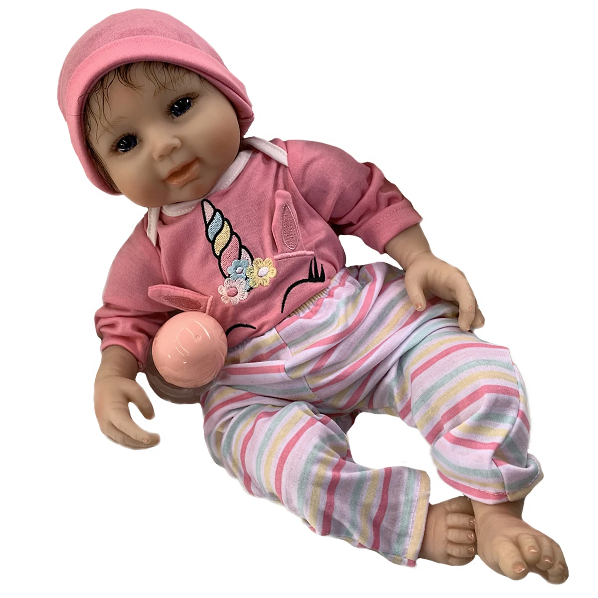 

20" Reborn Baby Doll Newborn Toy For Children Soft Vinyl Silicone Boneca Renascida Brinquedo Bebe