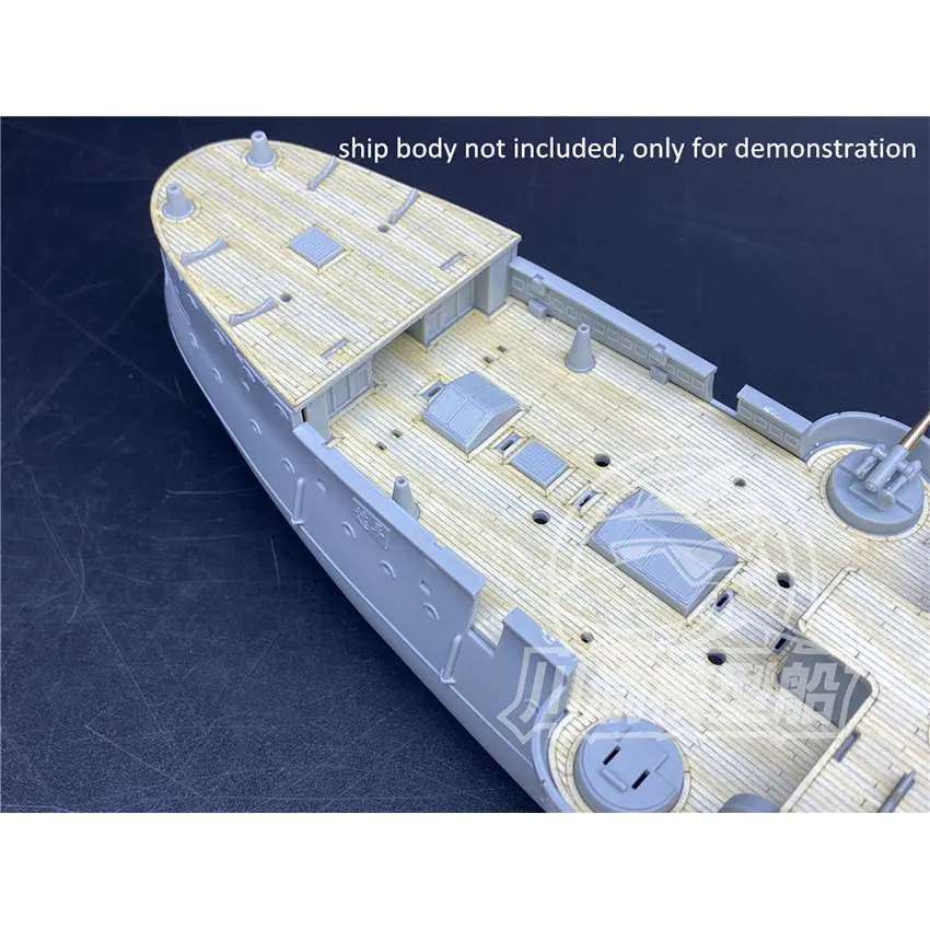 1/144 Scale Wooden Deck Masking Sheet for Bronco KB14005 lmperial Chinese Navy Peiyang Squadron Ping Yuen Model CY14402