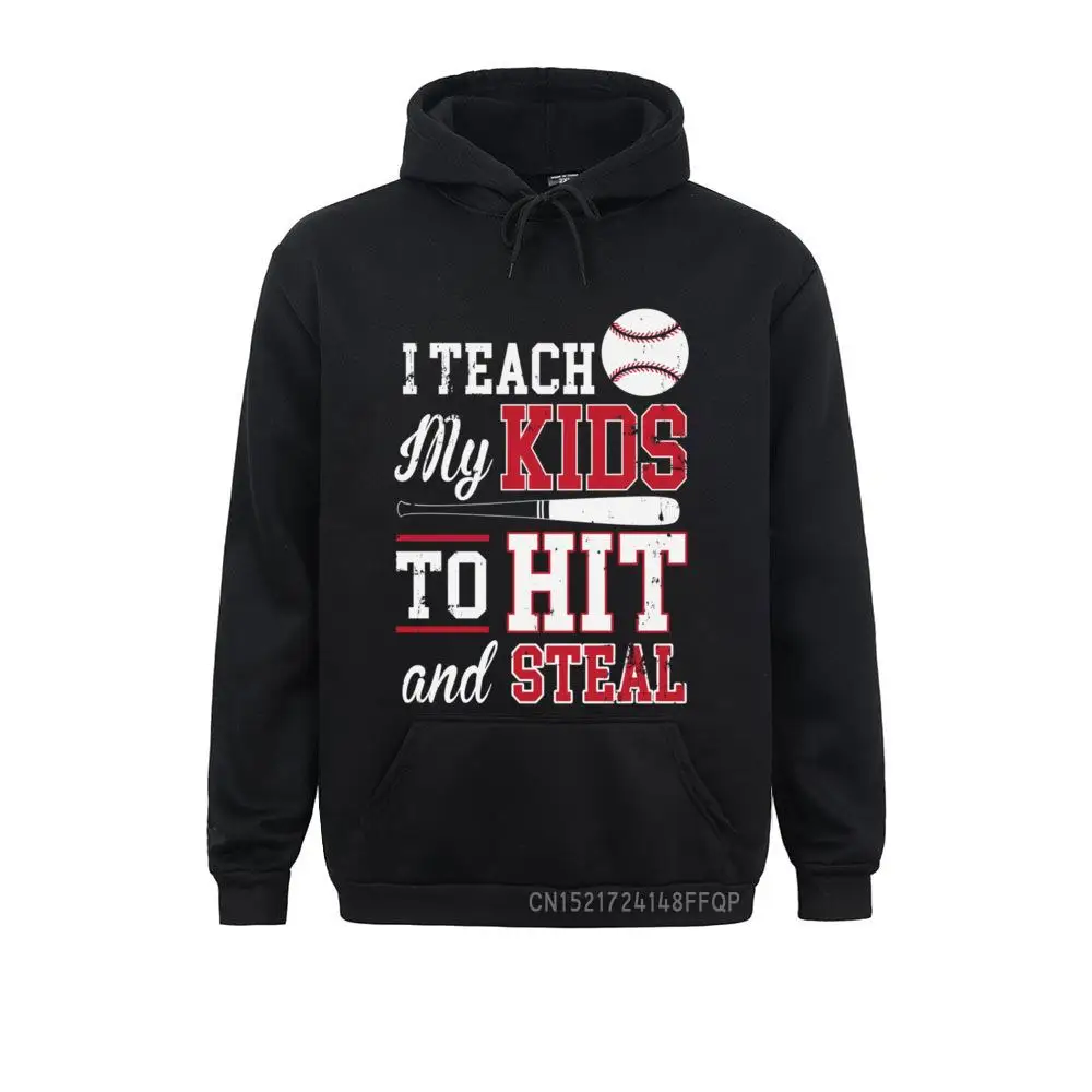 

I Teach My Kids To Hit And Steal Hoodie Discount Long Sleeve 3D Style Sweatshirts Adult Hoodies Fashionable Hoods April FOOL DAY