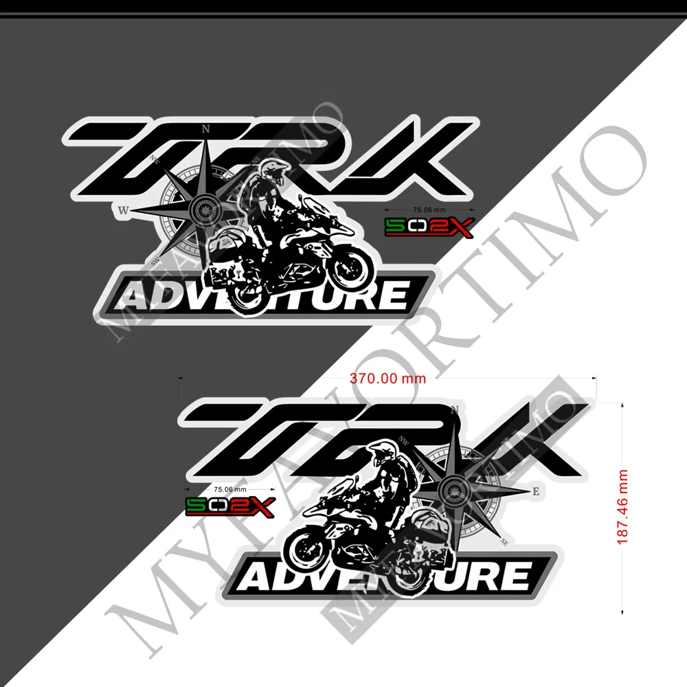 Trunk Luggage Cases Adventure Motorcycle Top Side Box Panniers Aluminium Stickers Decal For Benelli TRK502X TRK 502X 520 X